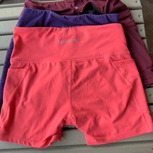 Baleaf Bike Yoga Workout Tummy Control Spandex Shorts - Set of 3